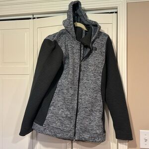 The North Face women’s sweater full zip grey hoodie, size L
